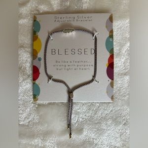 Blessed Adjustable Sterling Silver Bracelet (NWT)